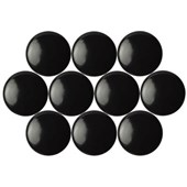 QUARTET MAGNETIC BUTTONS 30MM BLACK PACK 10