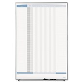 QUARTET PERSONNEL MATRIX BOARD INOUT 865 X 580MM WHITE