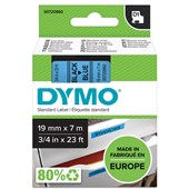 DYMO 45806 D1 LABELLING TAPE 19MM X 7M BLACK ON BLUE