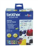 BROTHER LC38PVP INK CARTRIDGE PHOTO VALUE PACK