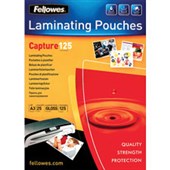 FELLOWES LAMINATING POUCH A3 125 MICRON PACK 25