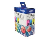 BROTHER LC135XLCL3PK INK CARTRIDGE HIGH YIELD VALUE PACK CYANMAGENTAYELLOW