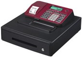 CASIO SES100 CASH REGISTER W410 X D450 X H167MM RED