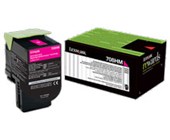 LEXMARK 70C8HM0 708HM TONER CARTRIDGE HIGH YIELD MAGENTA