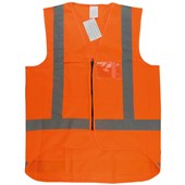 IRONWEAR SAFETY VEST HI VIS REFLECTIVE TAPE 8XL ORANGE