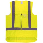 IRONWEAR SAFETY VEST HI VIS REFLECTIVE TAPE 4XL YELLOW