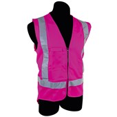 IRONWEAR SAFETY VEST HI VIS REFLECTIVE TAPE 2XL PINK