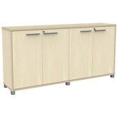 KNIGHT CUBIT CREDENZA 4 DOOR W1800 X D450 X H900MM NORDIC MAPLE