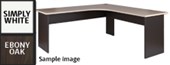 ZEALAND WORKSTATION W1500 X W1500 X D700 X H725MM CARBON FRAME WASHED MAPLE TOP