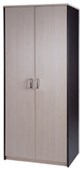 ZEALAND CUPBOARD W800 X D400 X H1800MM CARBON AND WASHED MAPLE