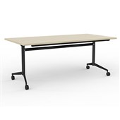 KNIGHT TEAM FLIP TABLE W1800 X D900 X H720MM BLACK FRAME NORDIC MAPLE TOP