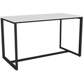 KNIGHT ANVIL BAR LEANER L1800 X D900MM BLACK FRAME WHITE TOP