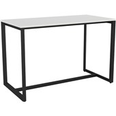 KNIGHT ANVIL BAR LEANER L1600 X D800MM BLACK FRAME WHITE TOP