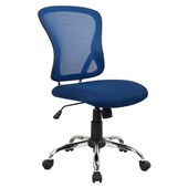 BRENTON OFFICE CHAIR MIDBACK 1 LEVER MESH BLUE