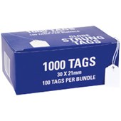 AVERY 993623 MERCHANDISE TAGS SIZE 23H 30 X 21MM WHITE BOX 1000