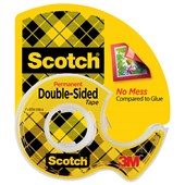 SCOTCH DOUBLE SIDED TAPE ON DISPENSER W127MM X L635M TRANSPARENT