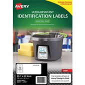 AVERY 959242 ULTRARESISTANT OUTDOOR LABELS 991 X 423MM WHITE PACK 10