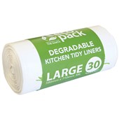 ECOPACK BIN LINERS KITCHEN DEGRADABLE 36L ROLL 30