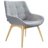 KONFURB NEO VISITOR CHAIR WOOD BASE KEYLARGO FABRIC ASH