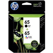 HP 3JB07AA 65 INK CARTRIDGE BLACK AND COLOUR VALUE PACK