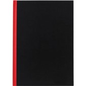 MILFORD NOTEBOOK A5 100 LEAF RED AND BLACK