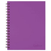 COLLINS NOTEBOOK 225X175MM WIRO SIDE OPEN PASSION PURPLE