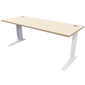 ZEALAND MIRAGE DESK W1500 X D700 X H725MM SILVER BASE PREMIUM PLY TOP
