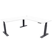 ZEALAND HEIGHT ADJUSTABLE WORKSTATION ELECTRIC W1500 X W1500 X D700 X H6501250MM NORDIC PINE