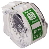 BROTHER CZ1002 LABEL ROLL 12MM X 5M WHITE