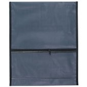GBP HOMEWORK BAG HOOK AND LOOP CLOSURE WITH CLEAR ZIPPER POCKET W335 X L360MM GREY