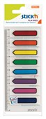 STICKN 201674 FLAGS ARROW 45X12MM 120 FLAGS 8 ASSORTED COLOURS PACK 120