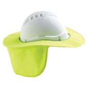 HARD HAT POLYCOTTON BRIM FLURO YELLOW