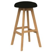 KNIGHT LUNA BUTTON BARSTOOL BREATHE BLACK