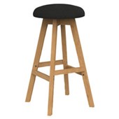 KNIGHT LUNA BUTTON BARSTOOL SPLICE BLACK