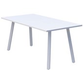 MODELLA II TABLE W1800 X D800 X H720MM WHITE FRAME SNOWDRIFT