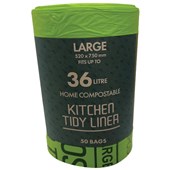 COMPOST ME BIN LINER 36L LARGE ROLL 50