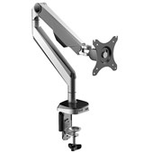 SYLEX SABRE SINGLE HEIGHT ADJUSTABLE MONITOR ARM SILVER