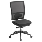 EDEN MEDIA ERGO CHAIR LUMBAR SUPPORT PAD NYLON BASE MESH BACK BLACK
