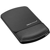 FELLOWES GEL LYCRA MOUSE PAD WITH WRIST REST GRAPHITE