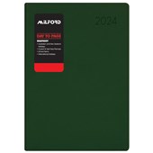 MILFORD DIARY RHAPSODY A41 RACING GREEN DAY TO PAGE EVEN YEAR