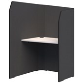 SONIC MINI FOCUS POD LEFTHAND H1500 X L900MM CHARCOAL GREY FRAME SNOW VELVET TOP