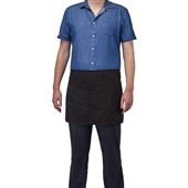 FILTA HALF WAIST APRON WITH POCKET L400 X W680MM BLACK