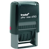 TRODAT PRINTY 4750L2 SELFINKING STAMP DATE WITH PAID 4MM BLACK