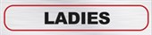 ROSEBUD SELF ADHESIVE SIGN ALUMINIUM W170 X L40MM LADIES