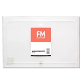 FM DOCUMENT WALLET REUSABLE WINDOW FOOLSCAP CLEAR