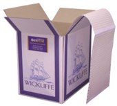 WICKLIFFE LINEFLOW PAPER 11102PLCP 2 PART CARBONLESS 279 X 250MM PLAIN CTN 1750