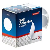 QUIKSTIK LABEL DISPENSER CIRCLE 32MM WHITE PACK 350