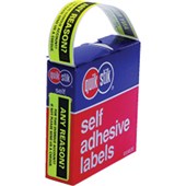 QUIKSTIK LABEL ANY REASON DISPENSER W19 X L63MM BOX 125