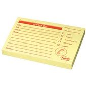 POSTIT PM03 MESSAGE NOTES 74 X 104MM YELLOW