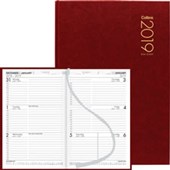 COLLINS DIARY 83A W125 X L195MM RED WEEK TO VIEW ODD YEAR